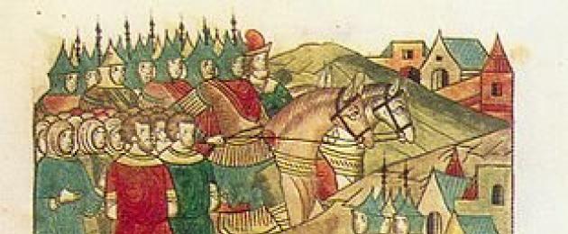 Den första mongoliska invasionen av Ryssland.  Den tatariska erövringens era