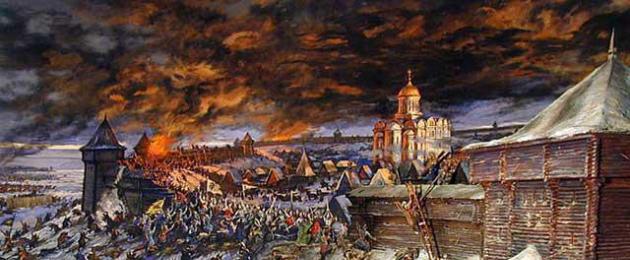 Vilka städer i Ryssland gjorde motstånd mot de mongoliska trupperna under fångsten?
