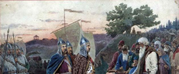 Varangian den första Novgorod-prinsen.  Den första varangianska prinsen i Rus Rurik