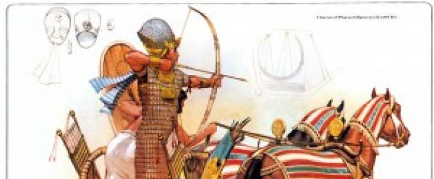 Marca con flechas las direcciones de las conquistas de las tropas egipcias.  Presentación - campañas del faraón