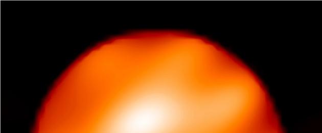 Esplosione di Betelgeuse.  Ha ricevuto l'immagine più chiara di Betelgeuse - la stella che può distruggerci il nome della costellazione di Betelgeuse