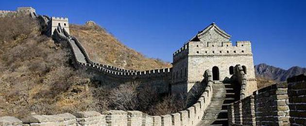 Importancia de la Muralla China en el mundo moderno.  La Gran Muralla China y su importancia para China