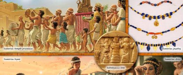 En kort beskrivning av framväxten av den sumeriska civilisationen och kulturen.  Var kom sumererna ifrån?