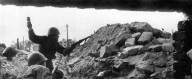 Battle of Stalingrad: brief information about the course of the military operation.  Battle of Stalingrad: defense of Stalingrad Year of the liberation of Stalingrad