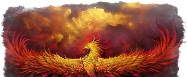 Fenixfågel i kristendomen.  Phoenix fågel - en symbol för återfödelse