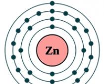 Zink - elementets allmänna egenskaper, kemiska egenskaper hos zink och dess föreningar Interaktion med oxiderande syror