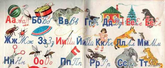 Primer in the Soviet school.  School textbooks of the USSR