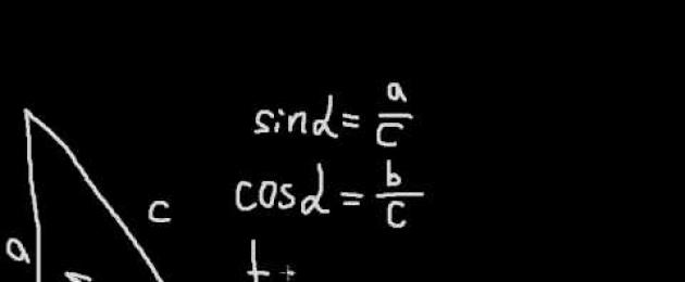 Уравнение sin x = a. Основные тригонометрические формулы и тождества sin, cos, tg, ctg Чему равен син
